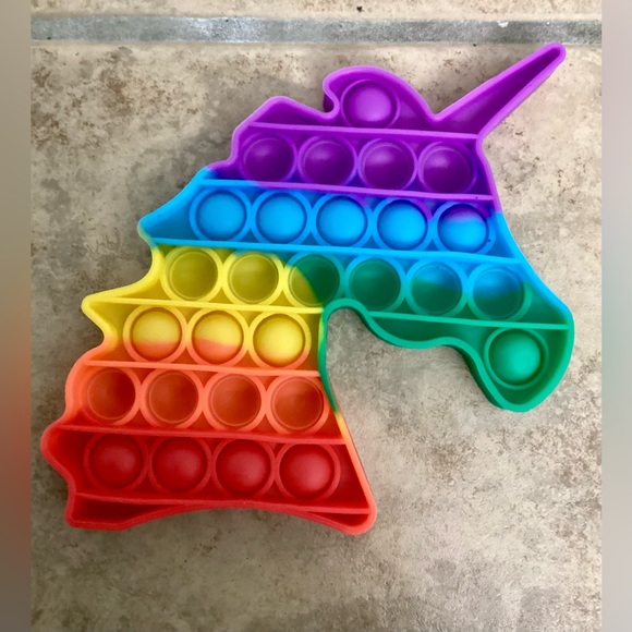 Rainbow Unicorn Fidget / Pop It - Picture 5 of 10